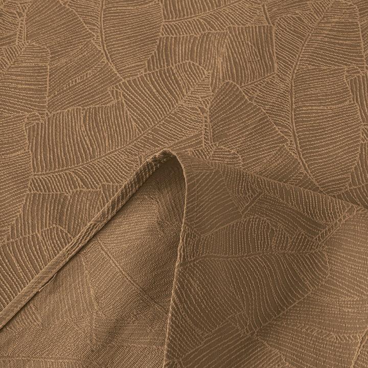 Zenoni & ColombiCompleto Copriletto con federe in cotone Jacquard Giungla Nocciola In Vendita