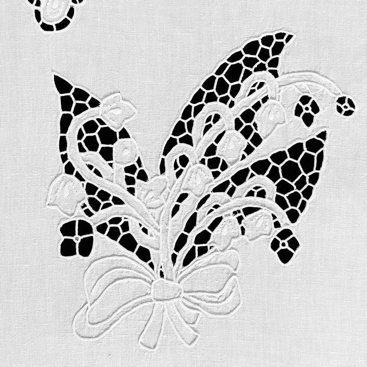 Zenoni & ColombiTenda ricamata a mano in misto Lino Made in Italy variante Fenice Online