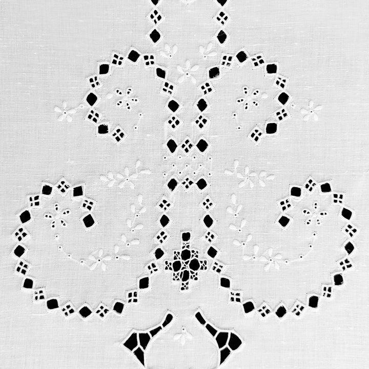 Zenoni & ColombiCoppia di Tende ricamate a mano in misto Lino Made in Italy variante Toscano 400 Saldi