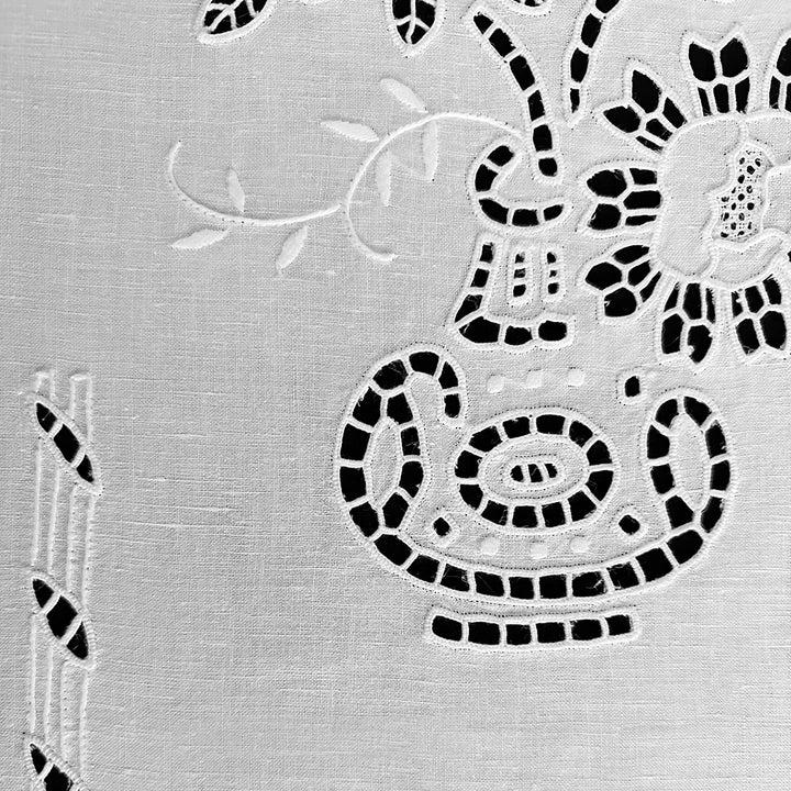Zenoni & ColombiCoppia di Tende ricamate a mano in misto Lino Made in Italy variante Italiano 600 Negozio