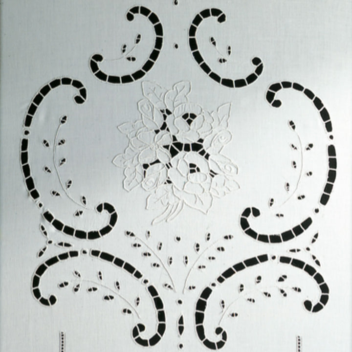 Zenoni & ColombiTenda ricamata a mano in misto Lino Made in Italy variante Isabelle Cyber Monday