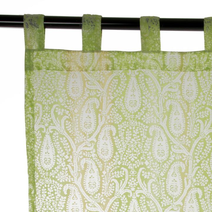 Zenoni & ColombiTenda in Organza Cachemire Verde 140x290cm Outlet