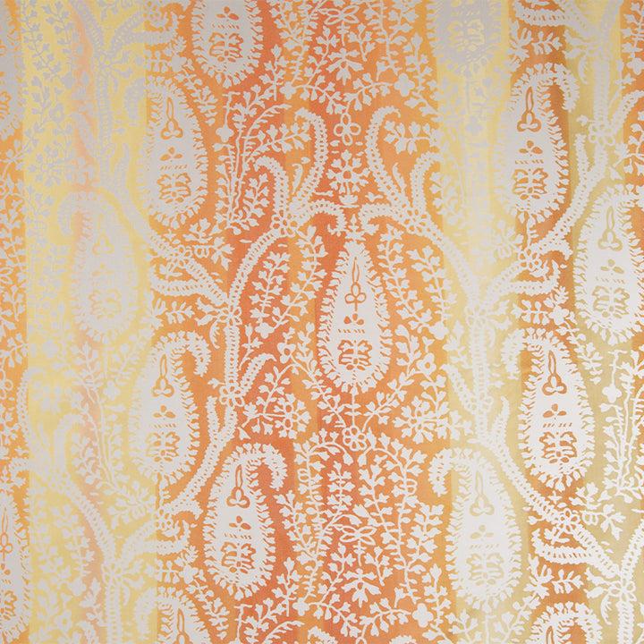 Zenoni & ColombiTenda in Organza Cachemire Arancione 140x290cm In Vendita