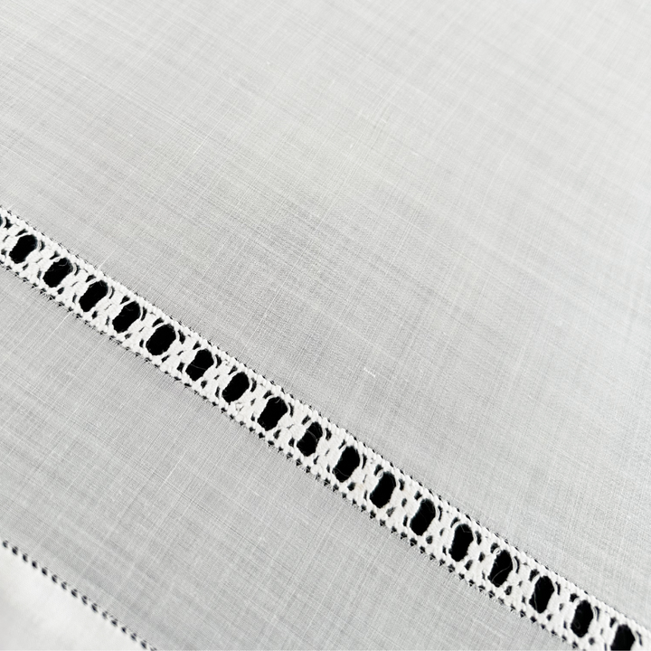 Zenoni & ColombiTenda al metro ricamata in 100% Lino Made in Italy variante Emanuela Hotsell