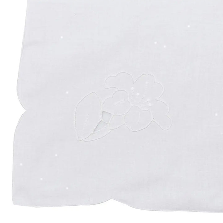 Zenoni & ColombiTovaglia da the + 4 tovaglioli ricamati 100% Cotone variante Odessa Moda