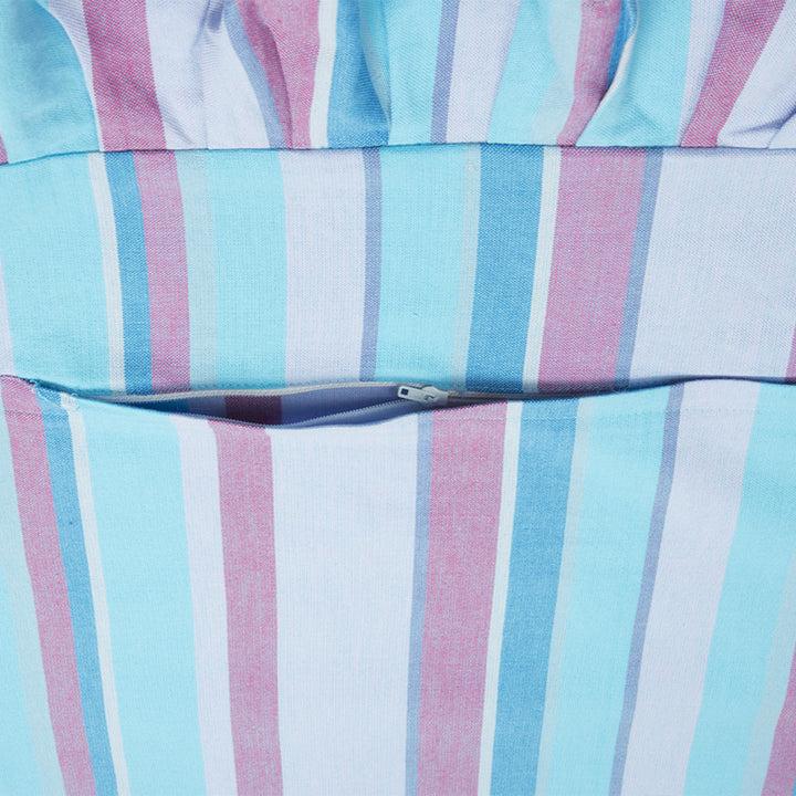 Zenoni & ColombiCopricuscino per sedia Provencal 100% cotone Azzurro Spedizione Gratuita