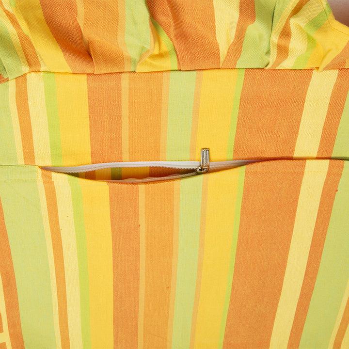 Zenoni & ColombiCopricuscino per sedia Provencal 100% cotone Giallo Soddisfazione Garantita