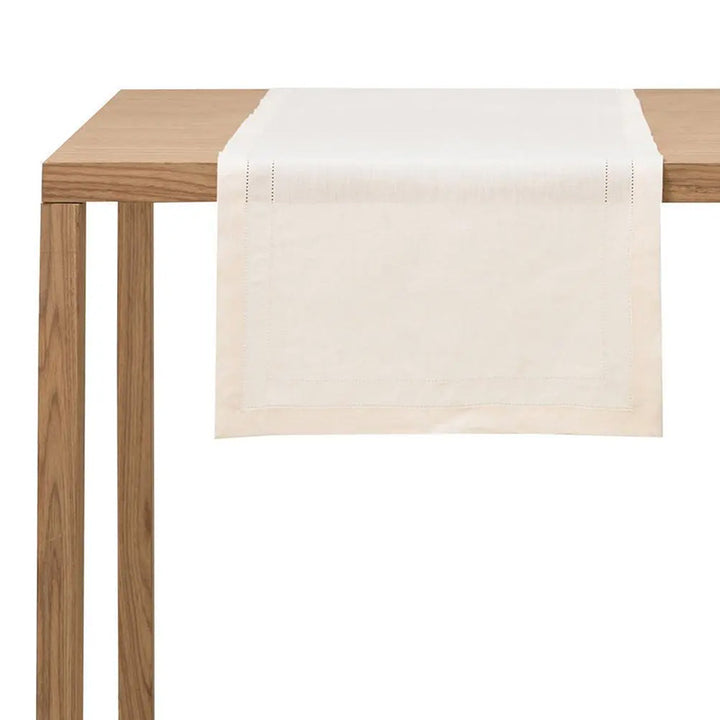 Zenoni & ColombiRunner ricamato a mano in Lino biologico Made in Italy St. Tropez Nuova