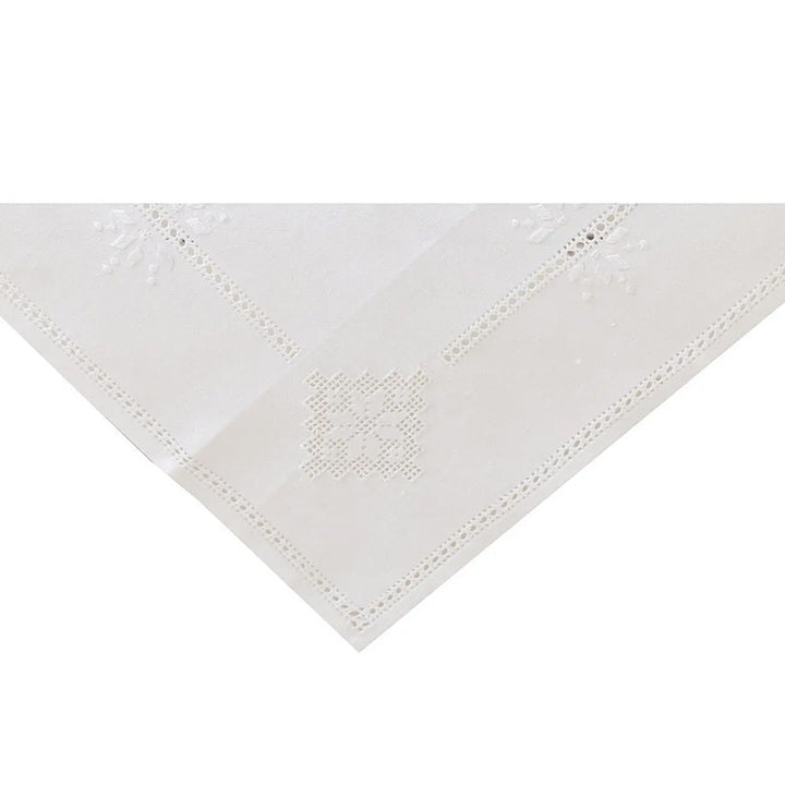 Zenoni & ColombiCentrotavola ricamato a mano in misto Lino e Cotone Made in Italy variante Sara Italy