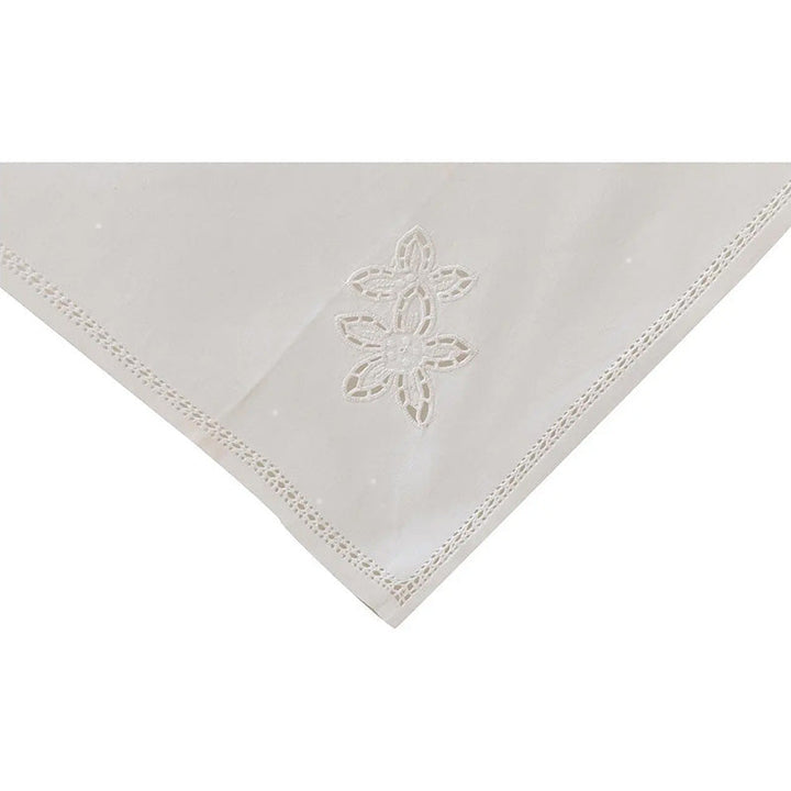 Zenoni & ColombiCentrotavola ricamato a mano in puro cotone Made in Italy variante Nicola Nuovo